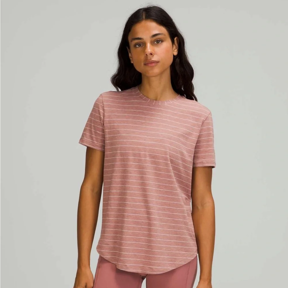 Lululemon Love Crew III Short Sleeve Tee Stripe 8